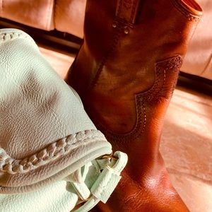 Lucky Brand Boots paired with Altair’s State crossbody purse……